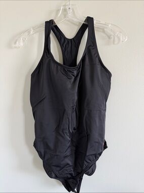 Women's Black Racerback One-Piece Swimsuit